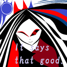 Town inhabited by oni. sticker #9678044