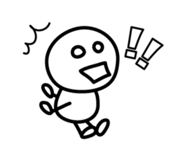 Loose stick man sticker #9678798