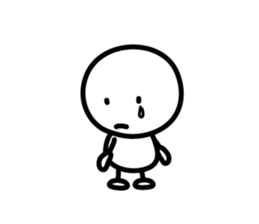 Loose stick man sticker #9678808