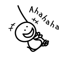 Loose stick man sticker #9678812