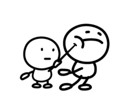 Loose stick man sticker #9678825