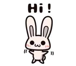 Calculation high rabbit (ver.English) sticker #9678872