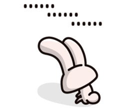 Calculation high rabbit (ver.English) sticker #9678887