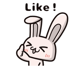 Calculation high rabbit (ver.English) sticker #9678888