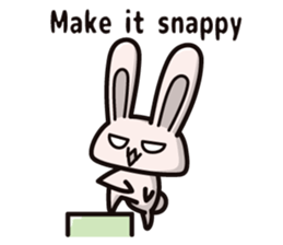 Calculation high rabbit (ver.English) sticker #9678898