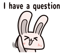 Calculation high rabbit (ver.English) sticker #9678903