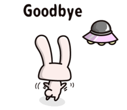 Calculation high rabbit (ver.English) sticker #9678905