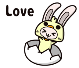 Calculation high rabbit (ver.English) sticker #9678907