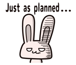 Calculation high rabbit (ver.English) sticker #9678908