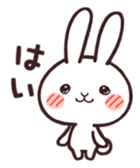 Cute rabbit "Mopu-usa" sticker #9679032