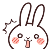 Cute rabbit "Mopu-usa" sticker #9679036