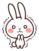 Cute rabbit "Mopu-usa" sticker #9679037