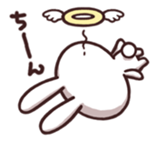 Cute rabbit "Mopu-usa" sticker #9679039