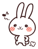 Cute rabbit "Mopu-usa" sticker #9679044