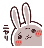 Cute rabbit "Mopu-usa" sticker #9679046