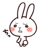Cute rabbit "Mopu-usa" sticker #9679047
