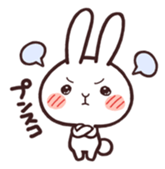 Cute rabbit "Mopu-usa" sticker #9679050