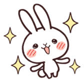 Cute rabbit "Mopu-usa" sticker #9679052