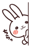 Cute rabbit "Mopu-usa" sticker #9679053