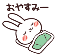 Cute rabbit "Mopu-usa" sticker #9679057