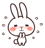 Cute rabbit "Mopu-usa" sticker #9679060