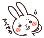 Cute rabbit "Mopu-usa" sticker #9679061