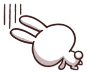 Cute rabbit "Mopu-usa" sticker #9679063