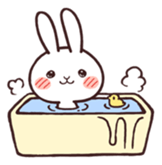 Cute rabbit "Mopu-usa" sticker #9679068