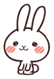 Cute rabbit "Mopu-usa" sticker #9679070
