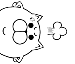 Maru-nyanko(Basic things Ver.) sticker #9679001