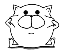 Maru-nyanko(Basic things Ver.) sticker #9679021