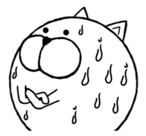 Maru-nyanko(Basic things Ver.) sticker #9679023