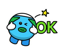 Chikyu-kun sticker #9679120