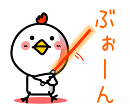 Surreal chicken TORIYABE sticker #9679683