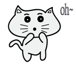 make a cat laugh sticker #9680410