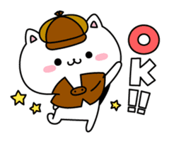 Daily cat detective sticker #9681412