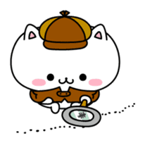 Daily cat detective sticker #9681423