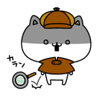 Daily cat detective sticker #9681424