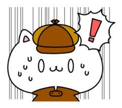 Daily cat detective sticker #9681425