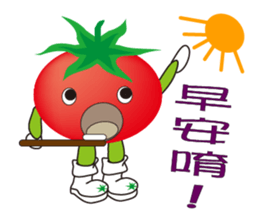 Boy tomato sticker #9681957
