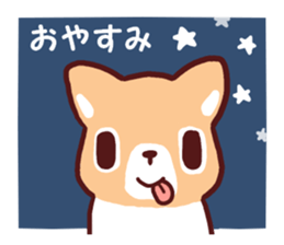 Warm fuzzy dog 2 sticker #9682593