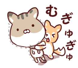 Warm fuzzy dog 2 sticker #9682606