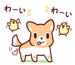 Warm fuzzy dog 2 sticker #9682612