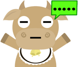 Wow " Cow " sticker #9682836