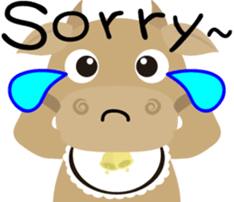 Wow " Cow " sticker #9682844