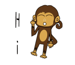 M Ja Monkey&Naughty Mouse sticker #9682944