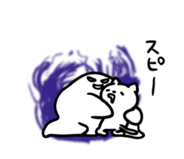 Intently sleepy cat 6 sticker #9683527