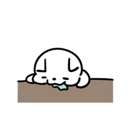 Intently sleepy cat 6 sticker #9683542