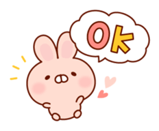Rabbit to snuggle up to sticker #9684351