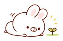 Rabbit to snuggle up to sticker #9684366